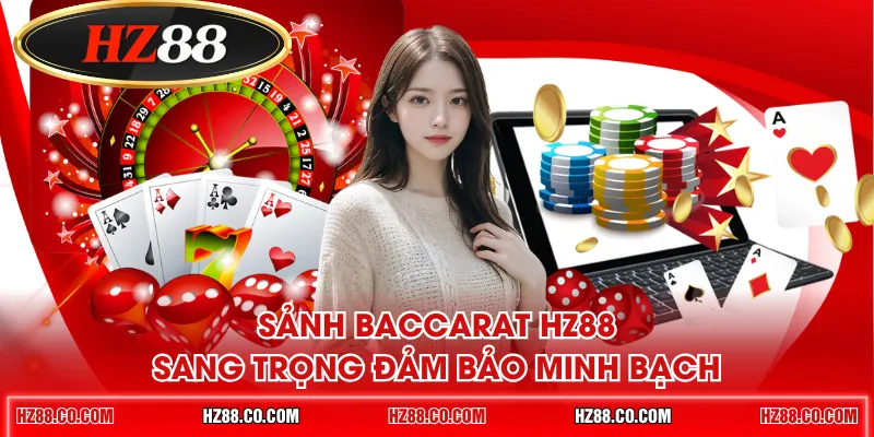 Sảnh Baccarat HZ88 sang trọng đảm bảo minh bạch